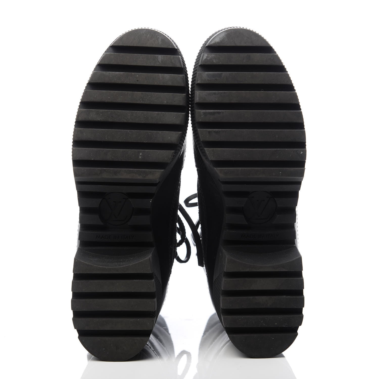 Louis Vuitton Suede Calfskin Laureate Platform Desert Boots 36 Black 5 of 10