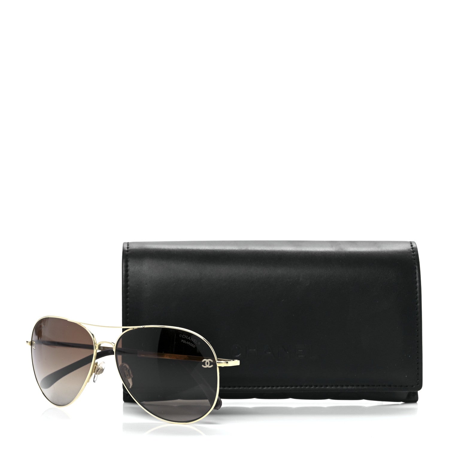 Chanel CC Aviator Sunglasses 4189-T-Q Brown 8 of 8