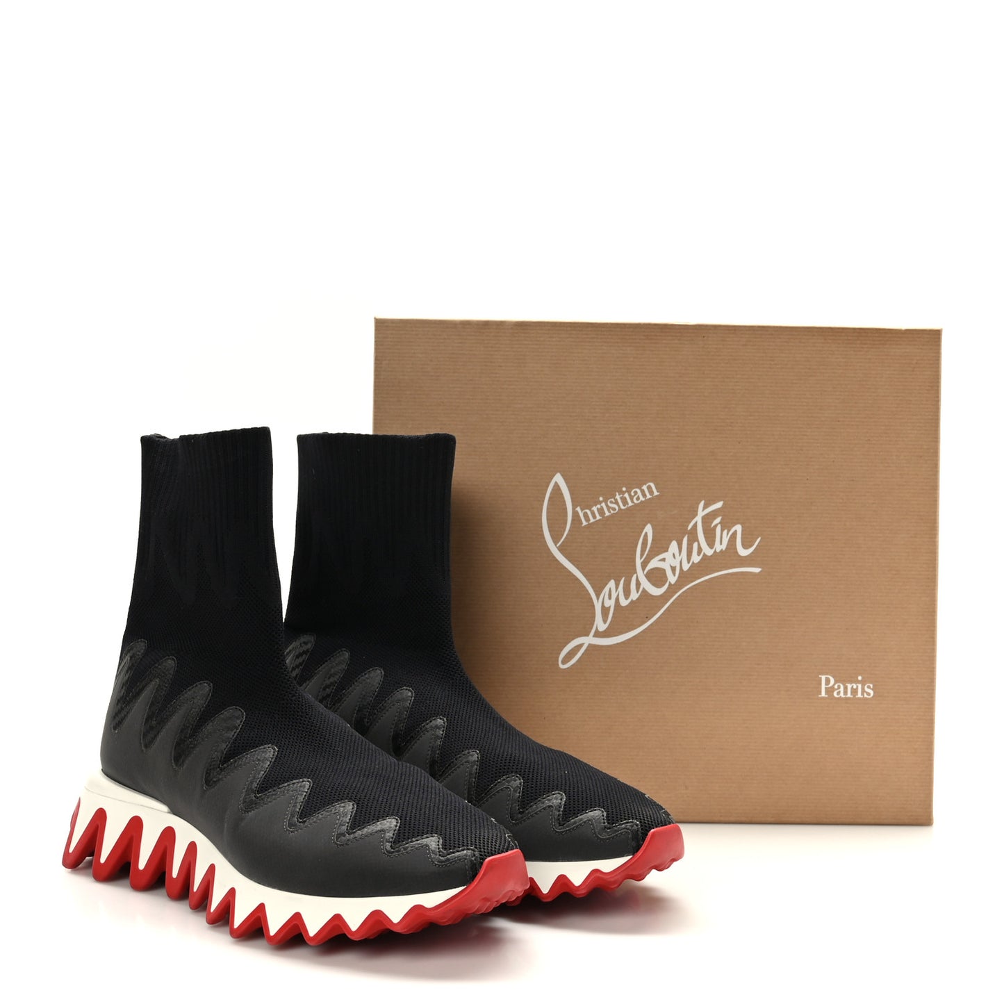 Knit Mesh Sharky Sock Sneakers 39 Black