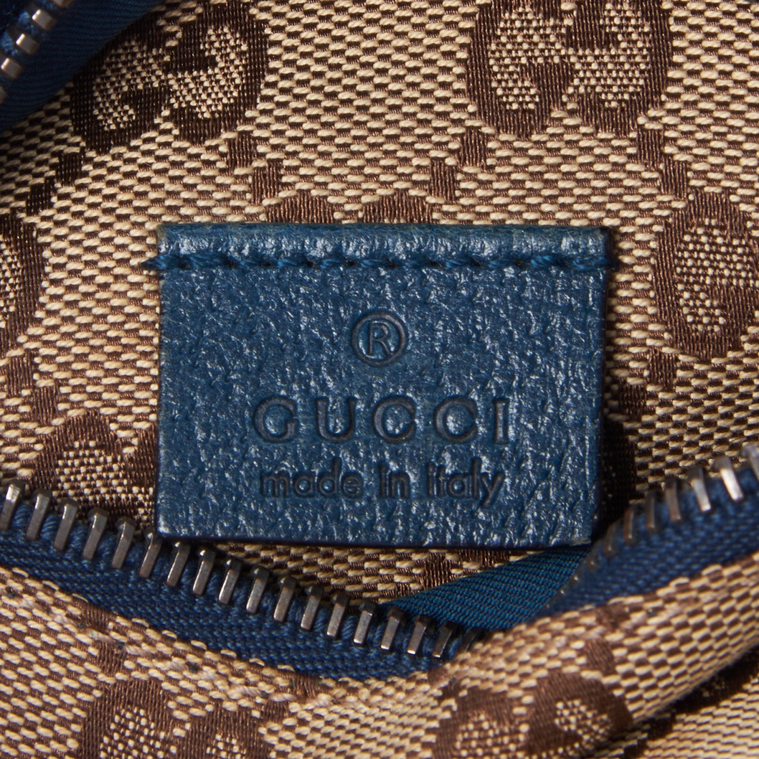 Gucci Monogram Web Belt Bag Navy 7 of 8