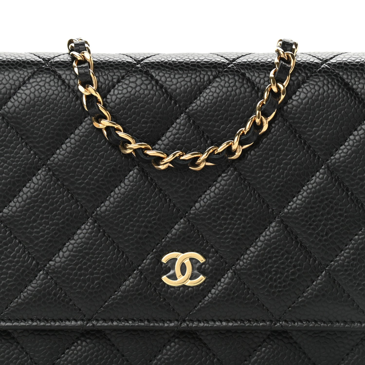 Chanel Caviar Quilted Wallet On Chain WOC Black 9 of 11
