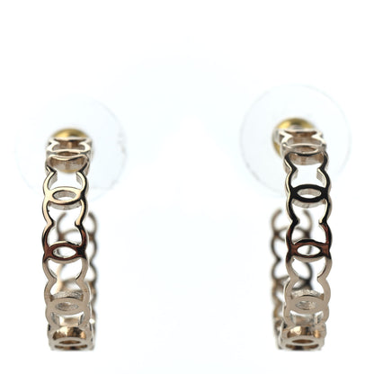 Chanel Metal CC Hoop Earrings Gold 1 of 4