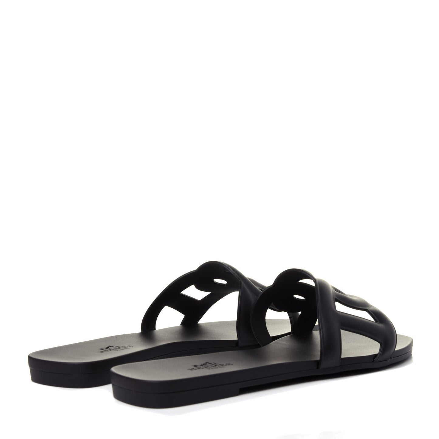 Rubber Aloha Sandals 36 Black