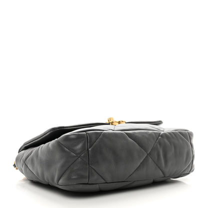 Chanel Lambskin Quilted Medium Chanel 19 Flap Dark Grey 4 of 10