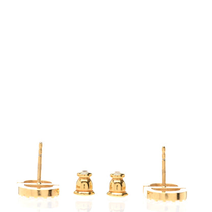 Christian Dior Crystal Petit CD Stud Earrings Gold 3 of 5