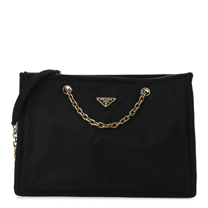 Prada Tessuto Nylon Chain Tote Black 1 of 8