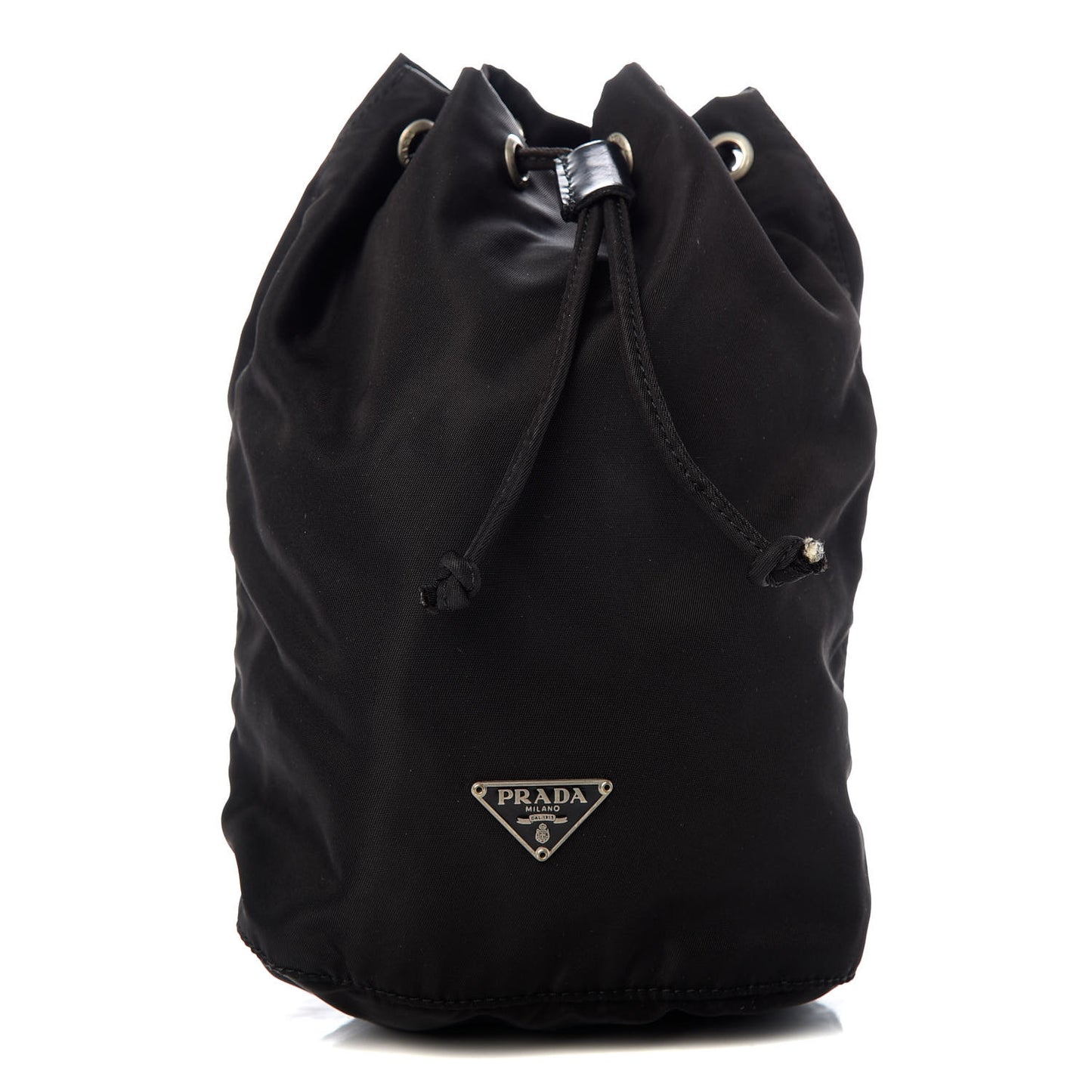 Nylon Vela Drawstring Pouch Black