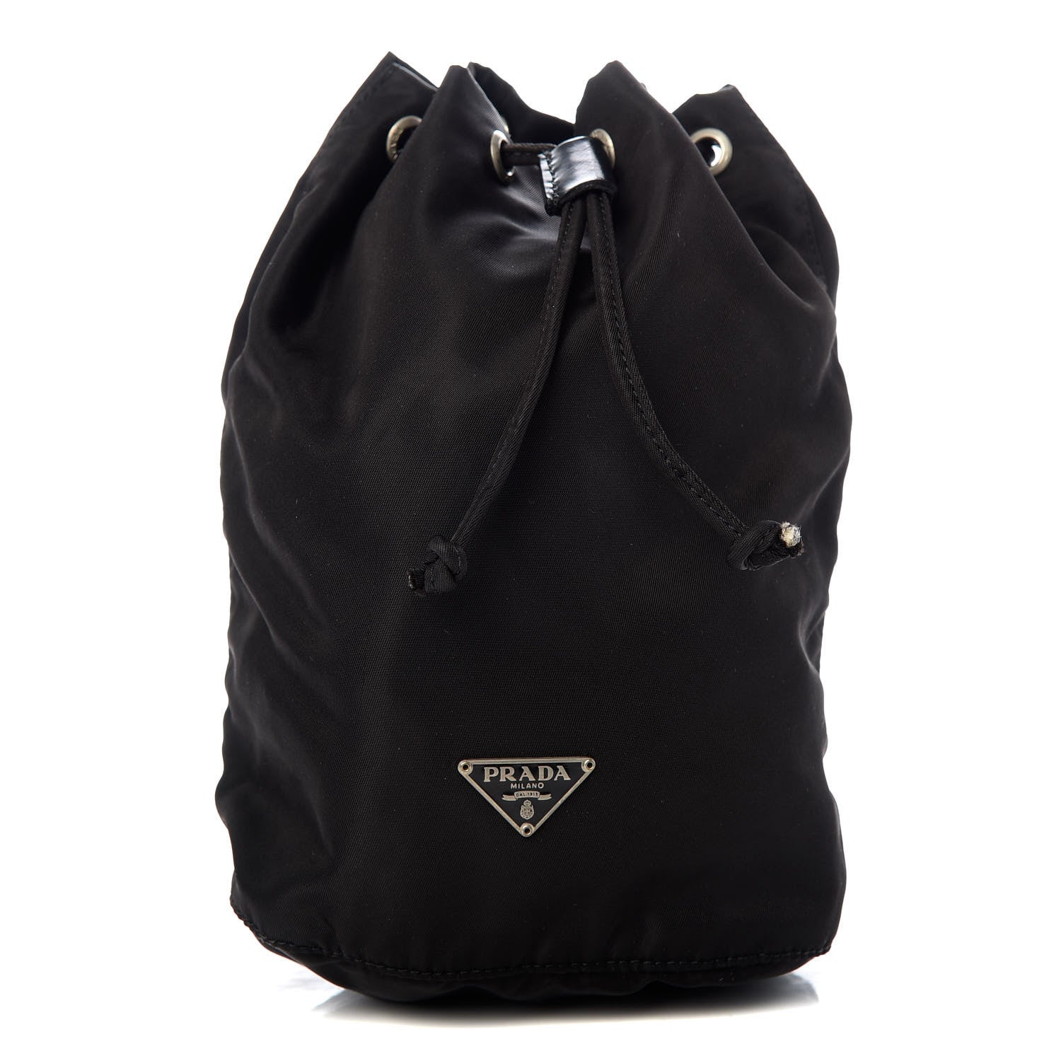 Prada Nylon Vela Drawstring Pouch Black 1 of 6