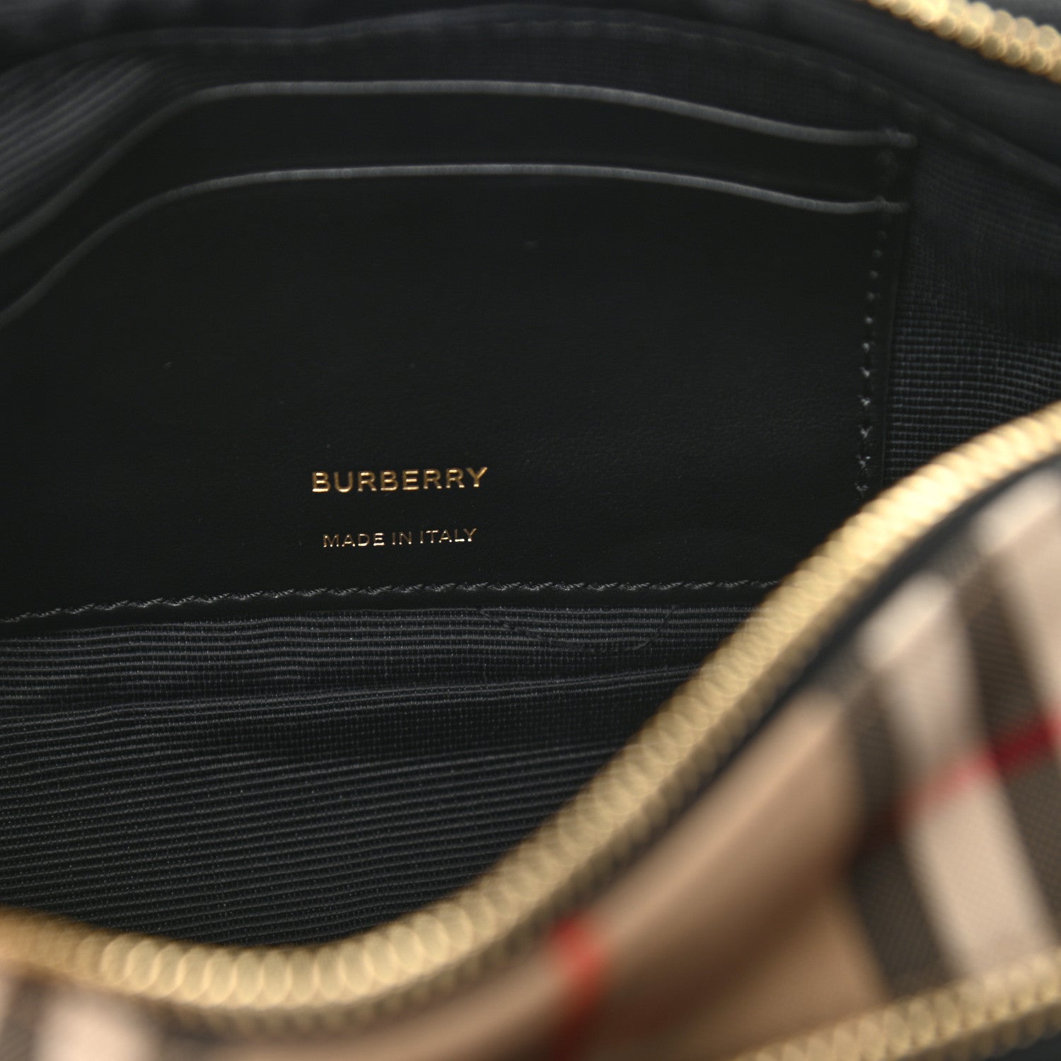 Burberry Calfskin Vintage Check Micro Camera Bag Archive Beige 7 of 11