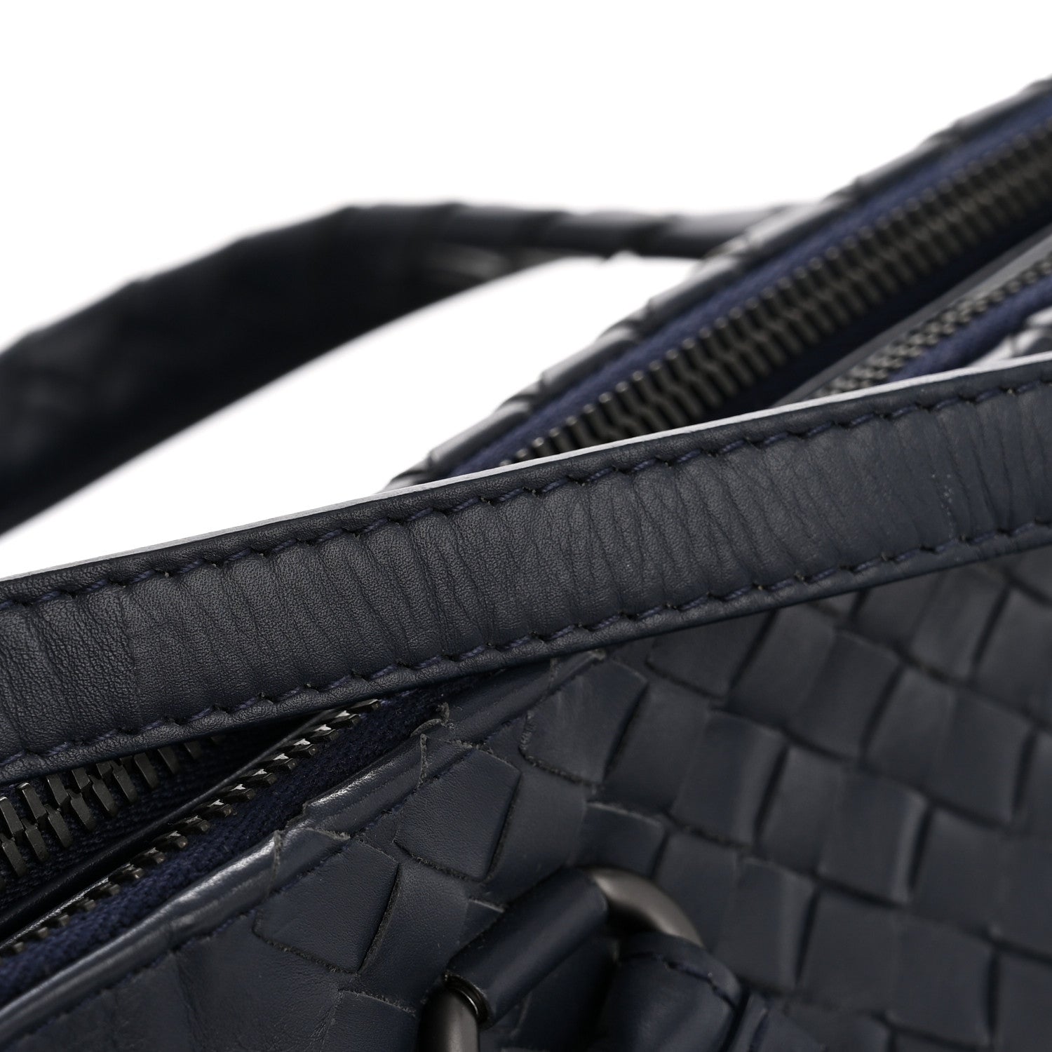 Bottega Veneta Nappa Intrecciato Shoulder Bag Dark Navy 13 of 13