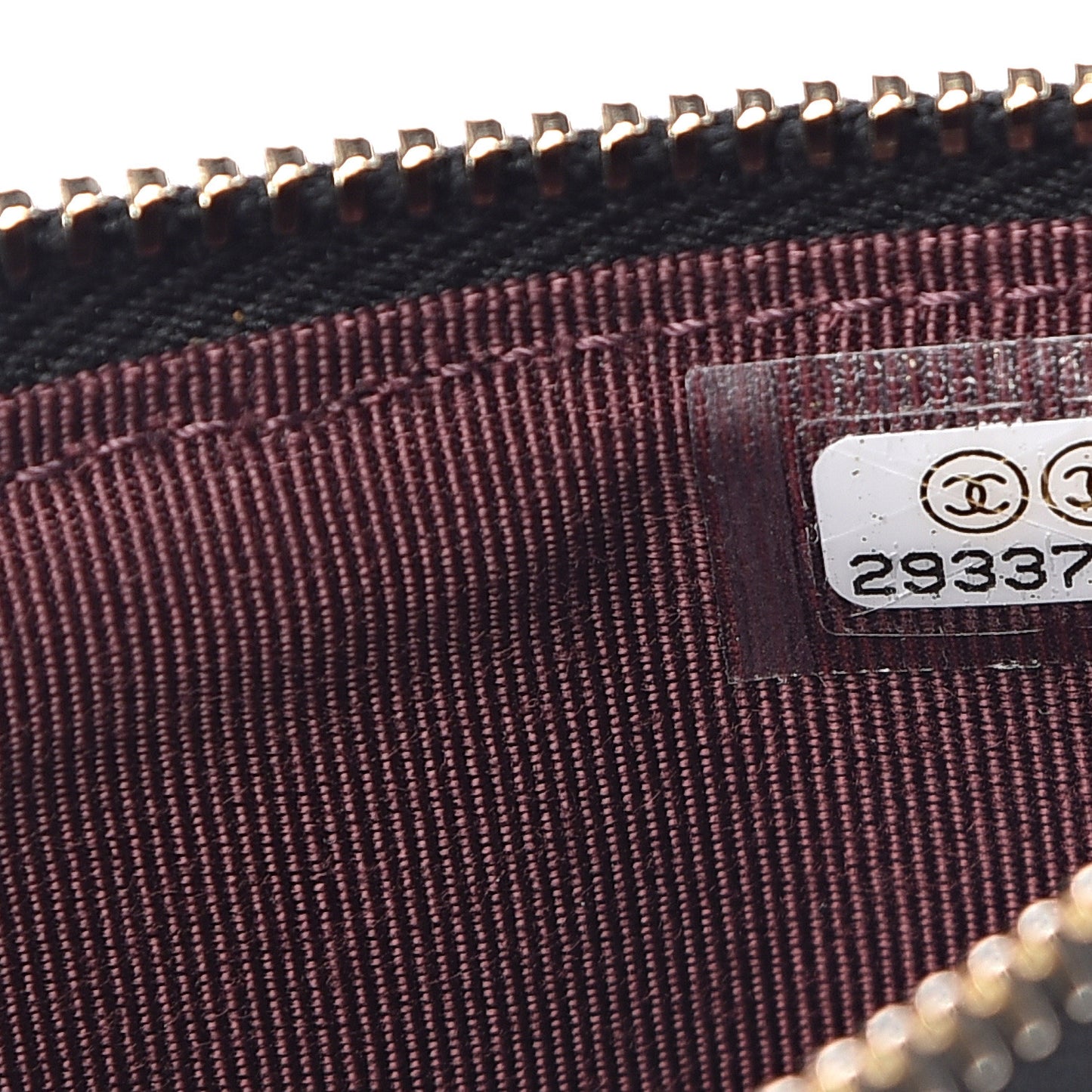 Caviar Quilted Classic Flat Wallet Pouch Black