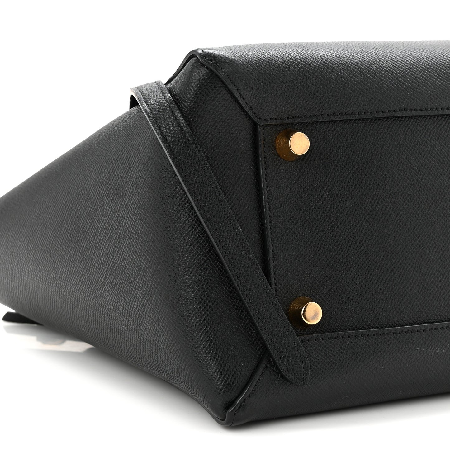 Grained Calfskin Mini Belt Bag Black