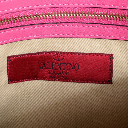 Valentino Garavani Vitello Rockstud Dome Shopper Pink 6 of 8