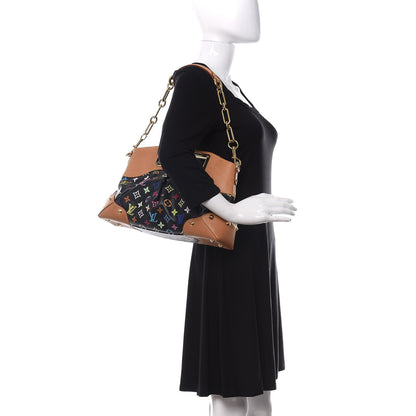 Louis Vuitton Monogram Multicolor Judy MM Black 3 of 15