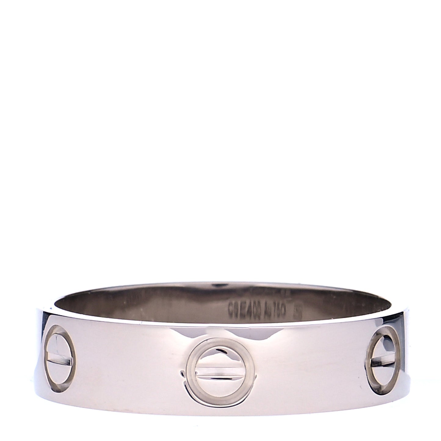 18K White Gold 5.5mm LOVE Ring 62 10