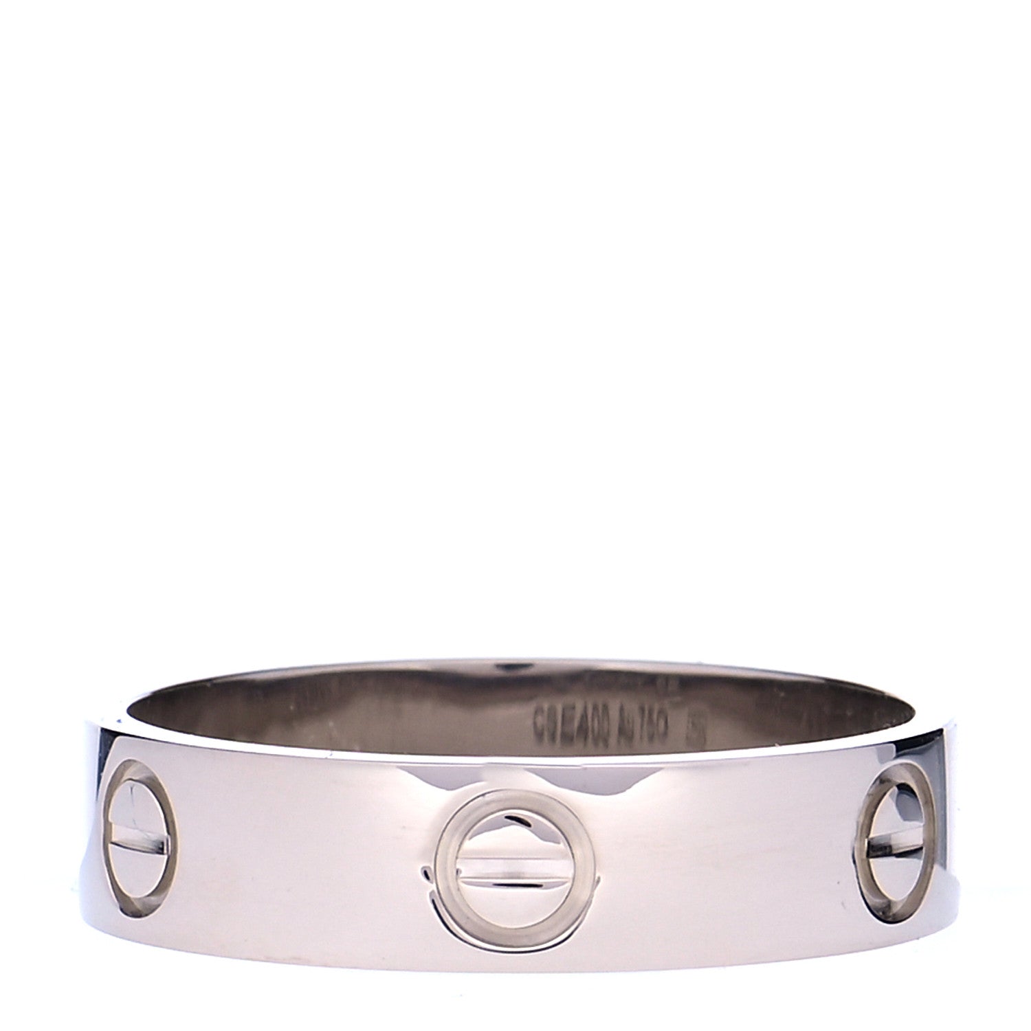 Cartier 18K White Gold 5.5mm LOVE Ring 62 10 1 of 6