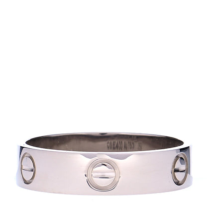 Cartier 18K White Gold 5.5mm LOVE Ring 62 10 1 of 6