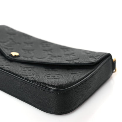 Louis Vuitton Empreinte Pochette Felicie Chain Wallet Black 8 of 9