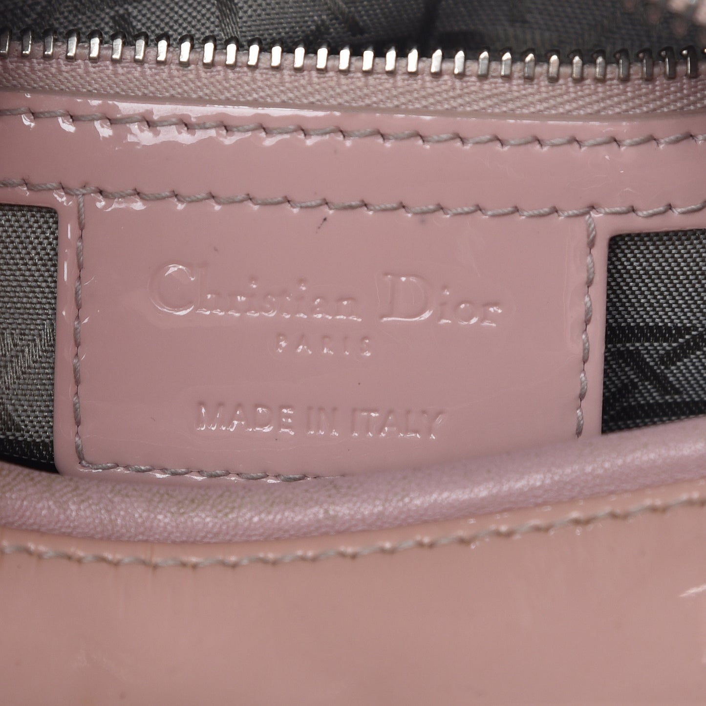 Patent Cannage Medium Lady Dior Rose Clair