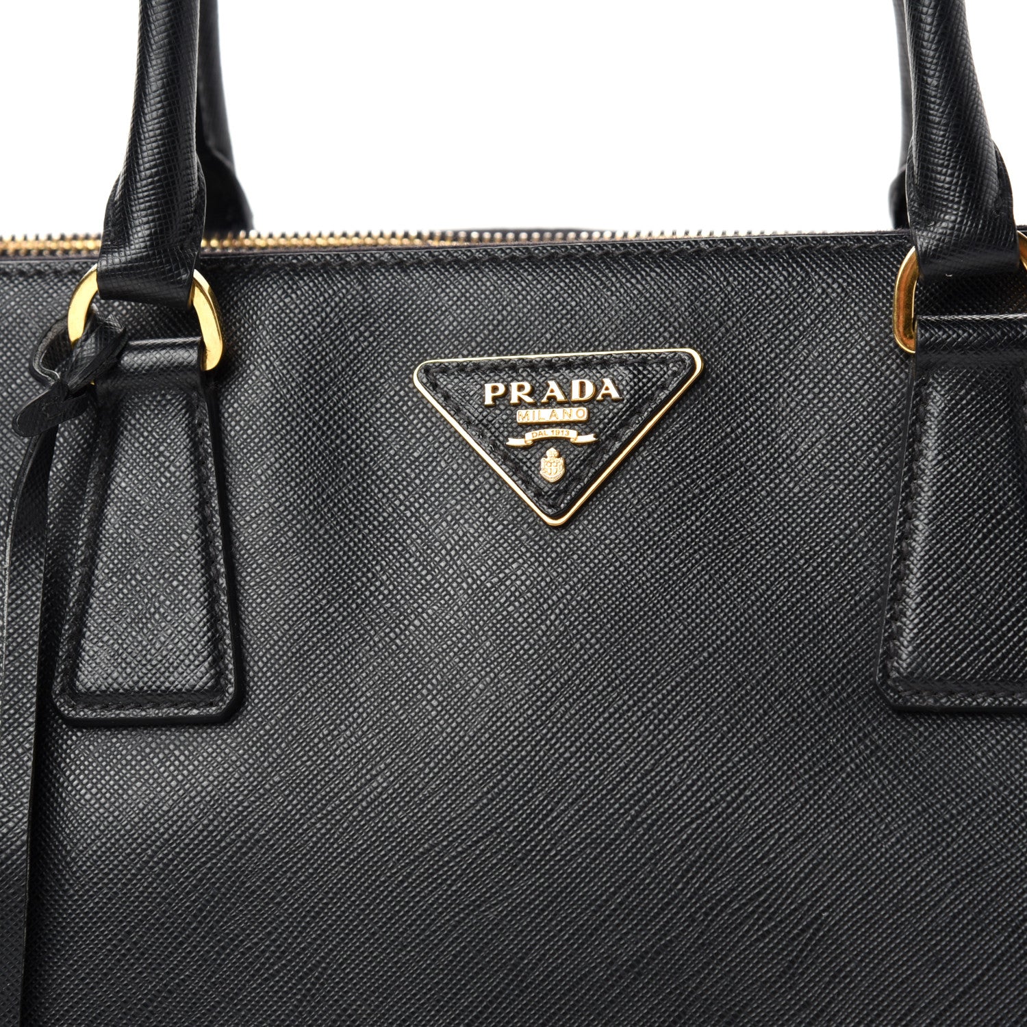 Prada Saffiano Medium Galleria Double Zip Tote Black 10 of 10