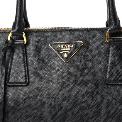Prada Saffiano Medium Galleria Double Zip Tote Black 10 of 10