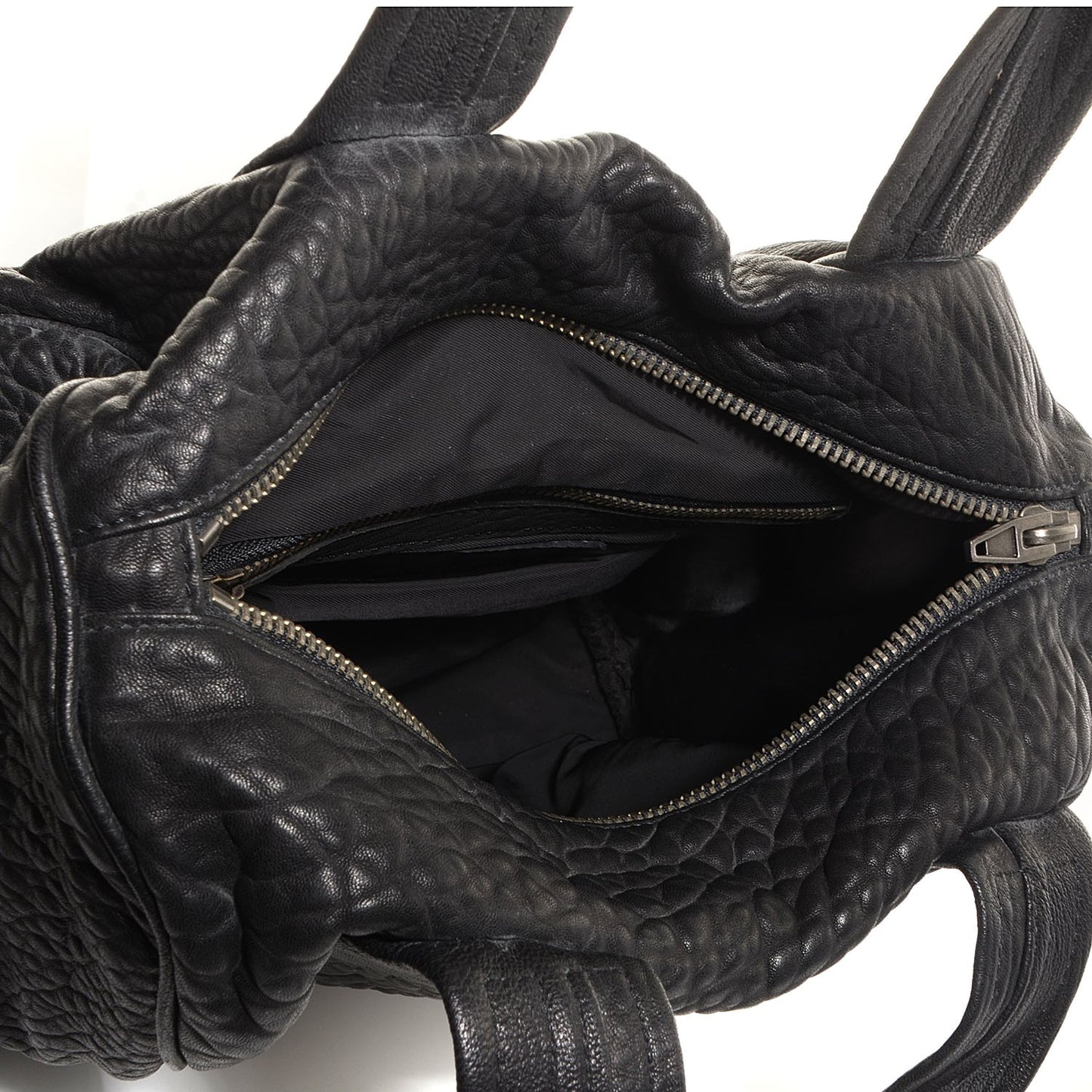 Pebbled Lambskin Rocco Black