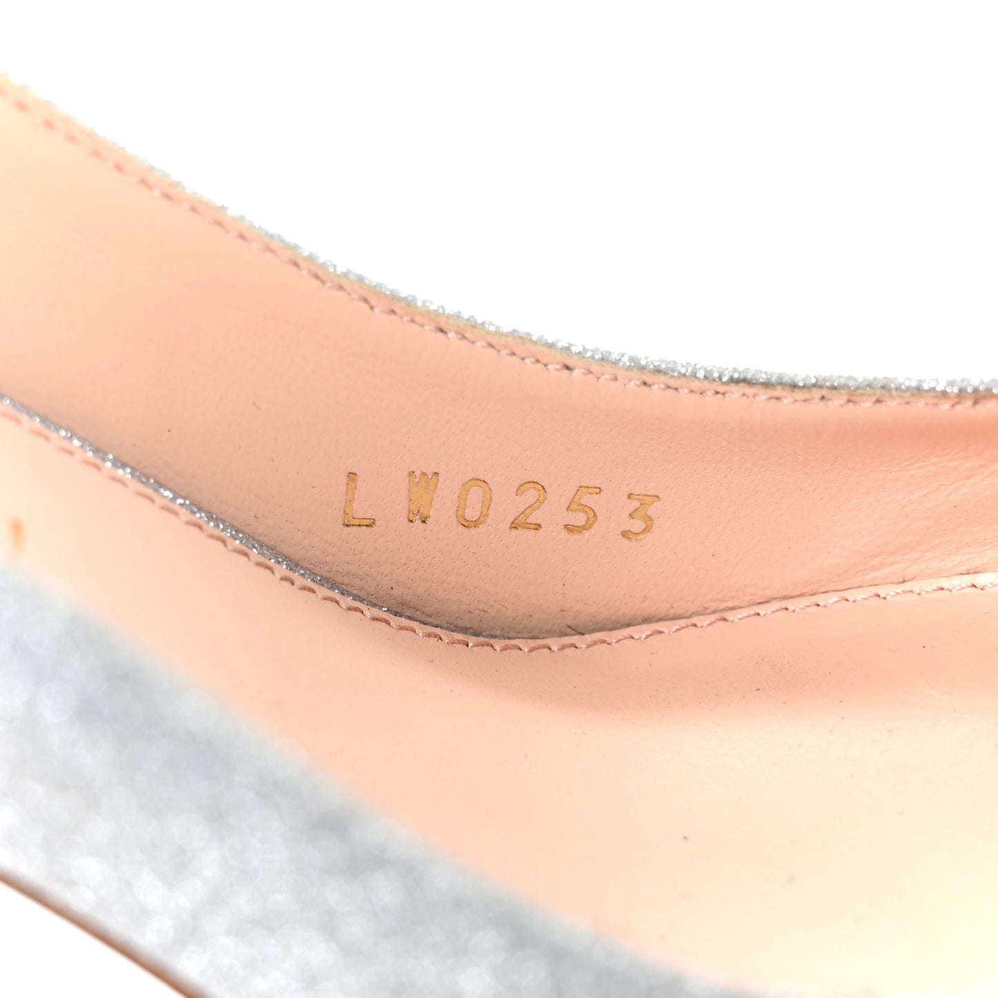Glitter Fabric Blossom Pumps 37 Silver