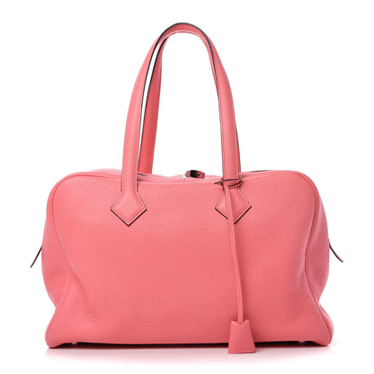 Hermes Taurillon Clemence Victoria II 35 Rose Azalee 1 of 9