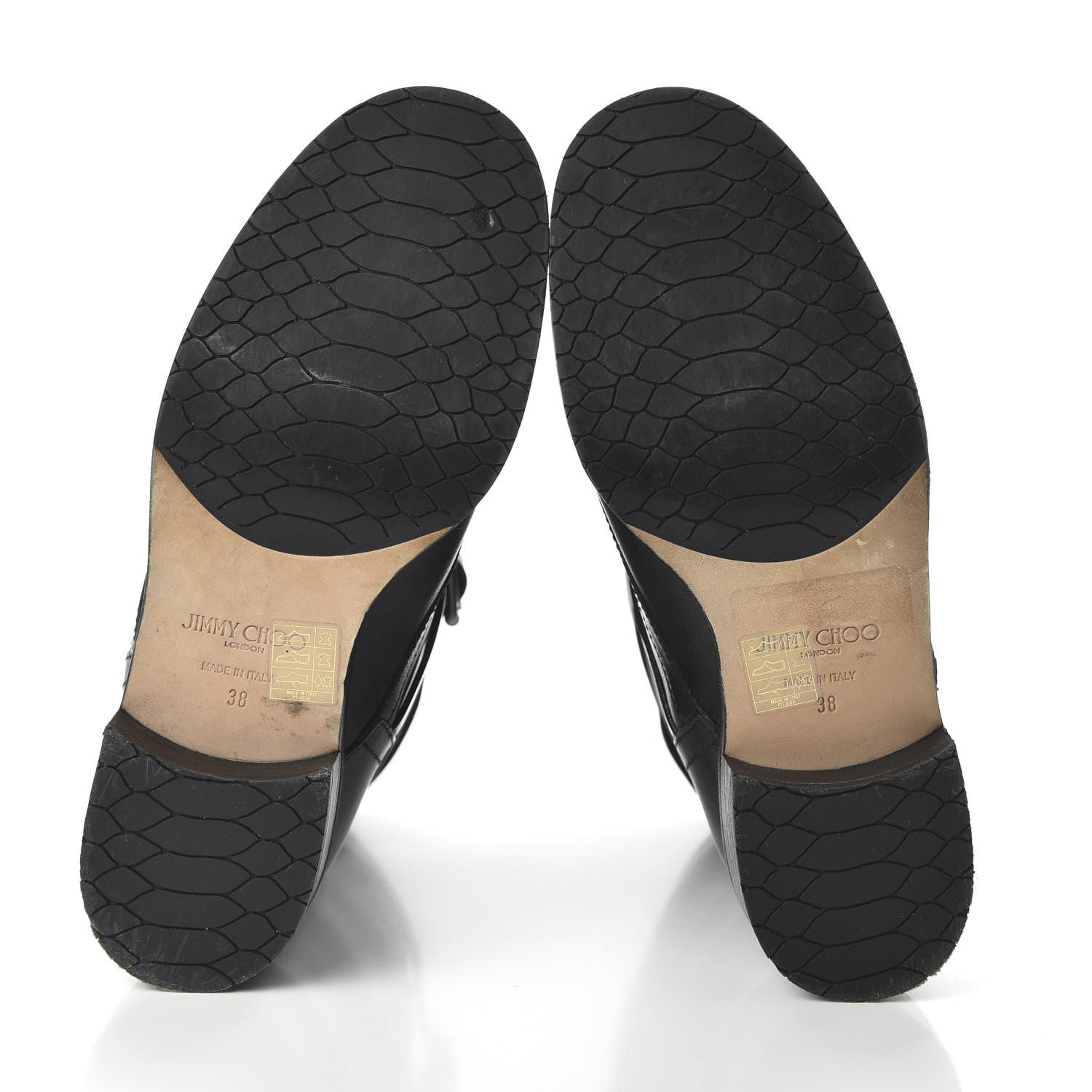 Jimmy Choo Grainy Calfskin Dalston Boots 38 Black 5 of 8
