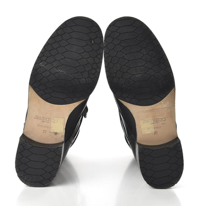 Jimmy Choo Grainy Calfskin Dalston Boots 38 Black 5 of 8
