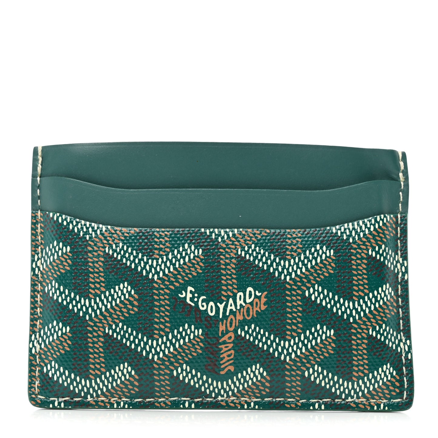 Goyardine Saint Sulpice Card Holder Green