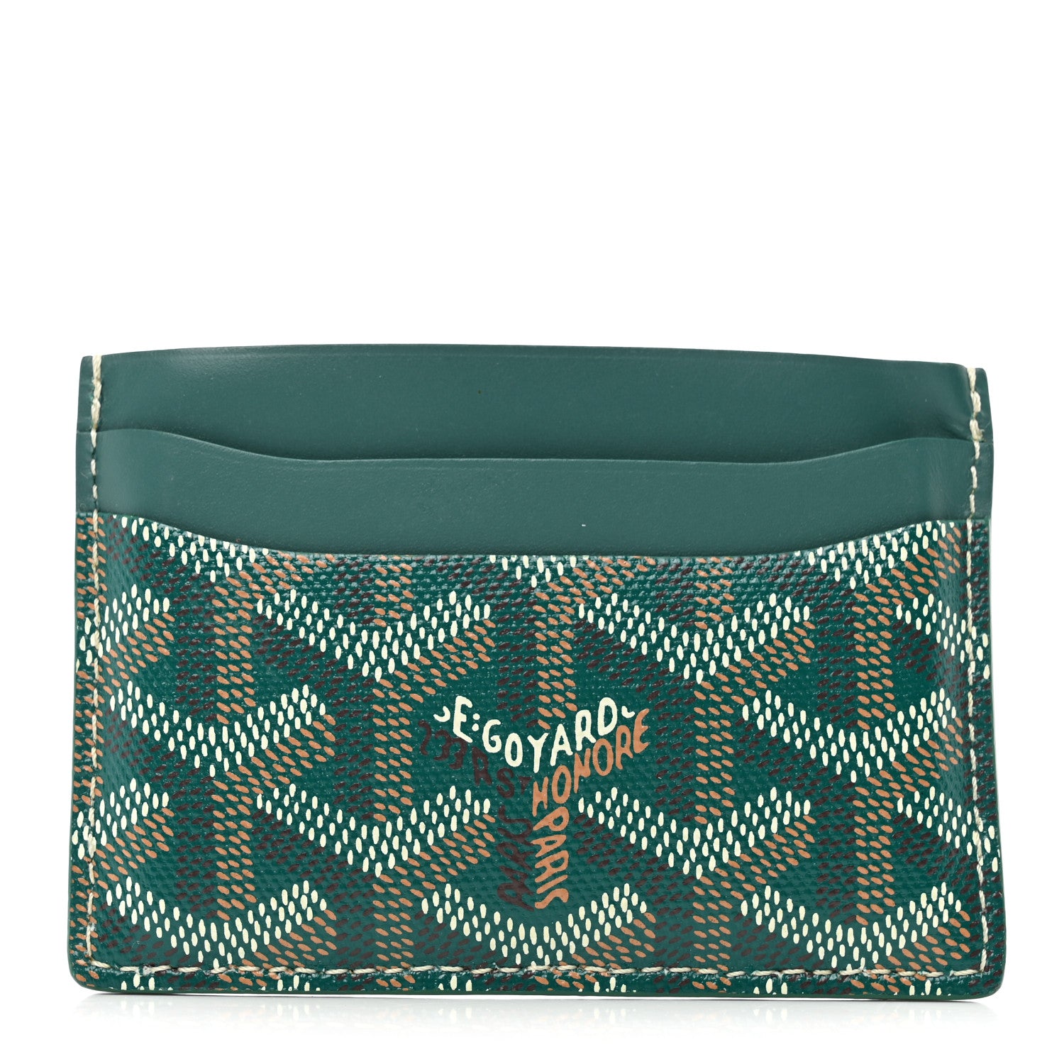 Goyard Goyardine Saint Sulpice Card Holder Green 1 of 9