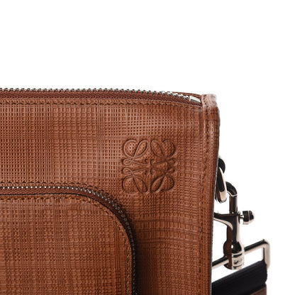Loewe Textured Calfskin Wide Briefcase Tan 7 of 11