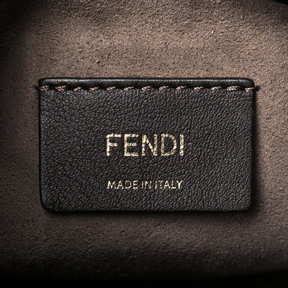 Fendi Vitello Liberty F is Fendi Bi-Color FF 1974 Embossed Mini Mon Tresor Bucket Bag Maya Black 6 of 11