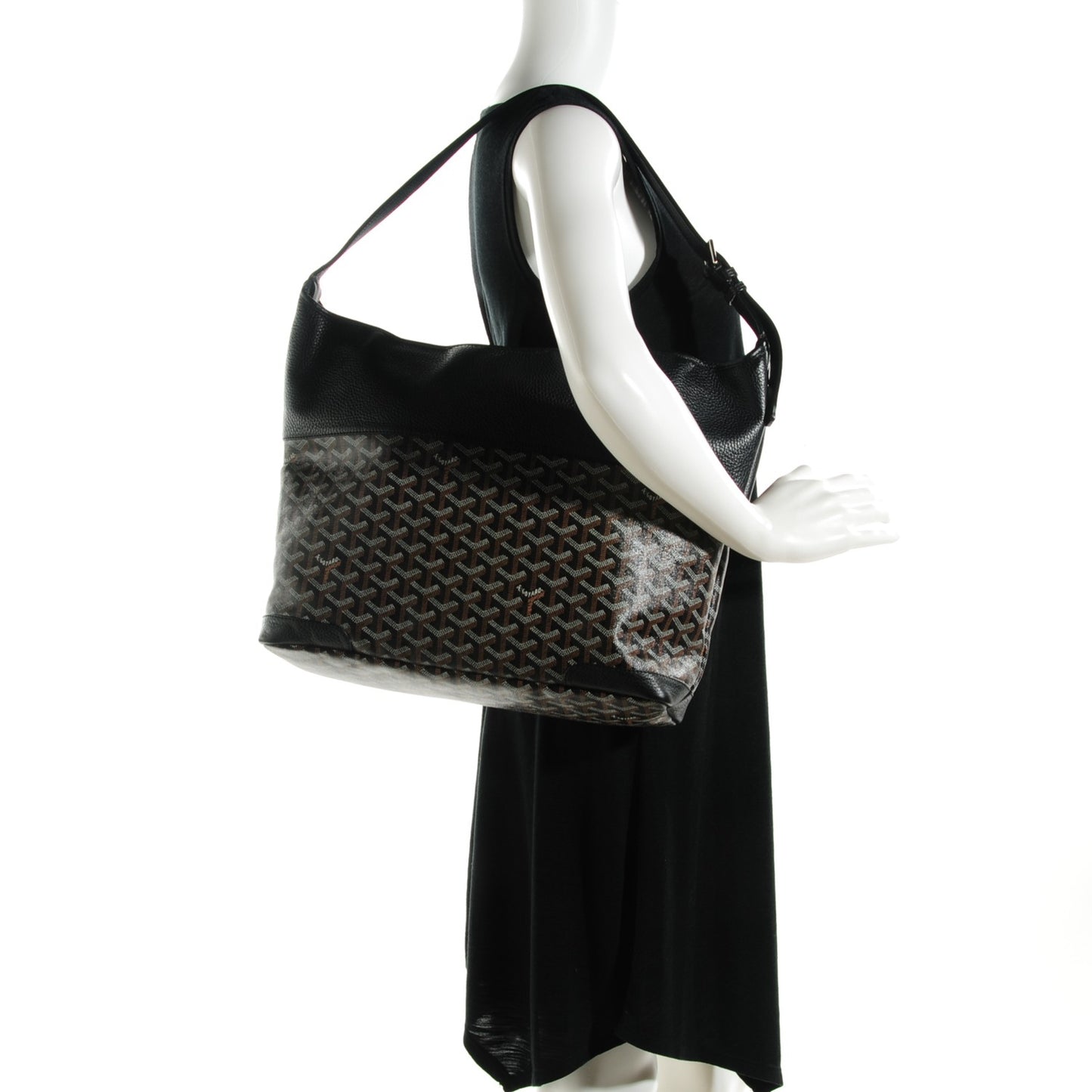Goyardine Grenadines Hobo Black
