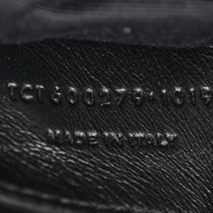 Saint Laurent Sheepskin Matelasse Chevron Monogram Medium College Bag Black 7 of 11