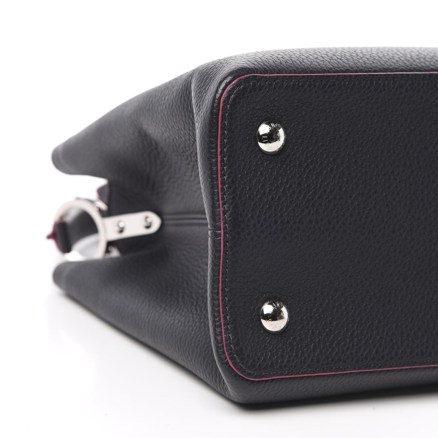 Taurillon Capucines MM Cobalt Fuchsia