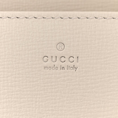 Gucci GG Supreme Monogram Azalea Calfskin Horsebit 1955 Wallet On Chain Beige Ebony Mystic White 6 of 11