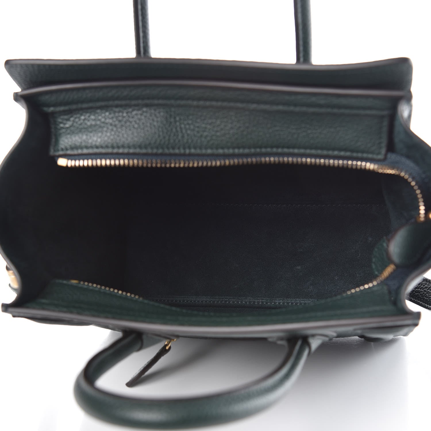 Celine Drummed Calfskin Nano Luggage Amazone 5 of 10
