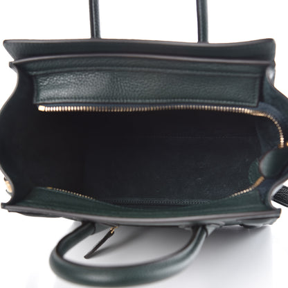 Celine Drummed Calfskin Nano Luggage Amazone 5 of 10