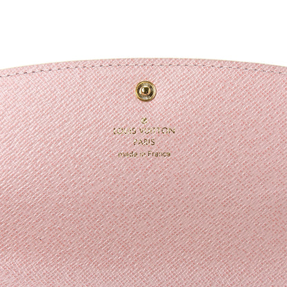 Louis Vuitton Damier Azur Emilie Wallet Rose Ballerine 5 of 8