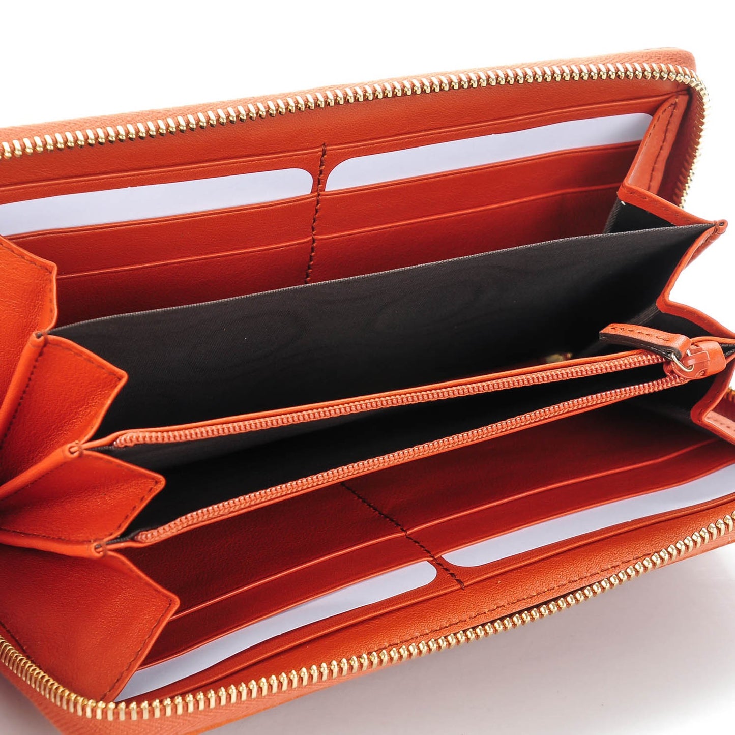 Vitello Range Soho Zip Around Wallet Old Whisky