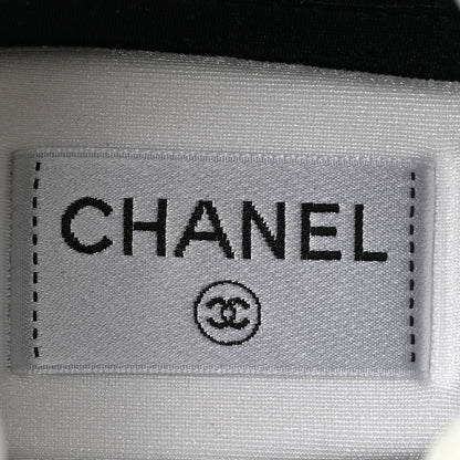 Chanel Calfskin Suede Crystal Womens CC Sneakers 38 White 8 of 10