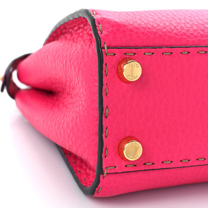 Fendi Cuoio Romano Selleria Mini Peekaboo Iconic Satchel Fuxia 7 of 8
