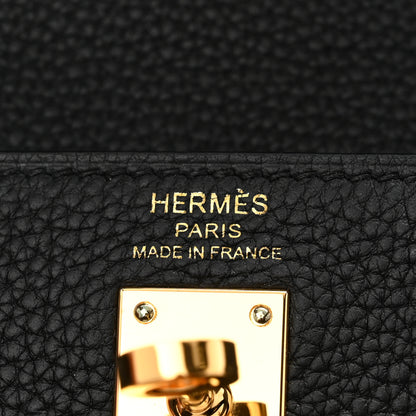 Hermes Togo Kelly Retourne 25 Black 6 of 11