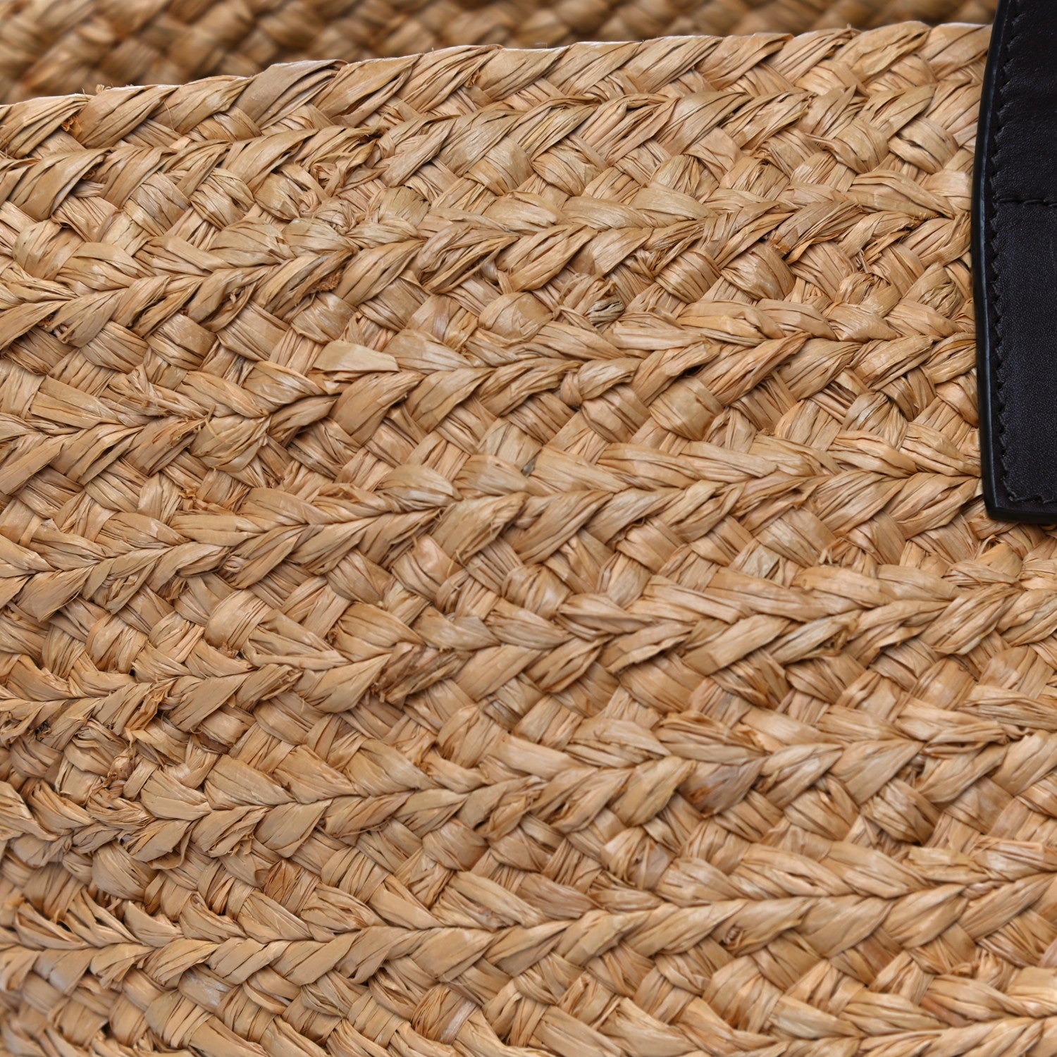 Saint Laurent Raffia Calfskin Medium Panier Tote 15 of 20