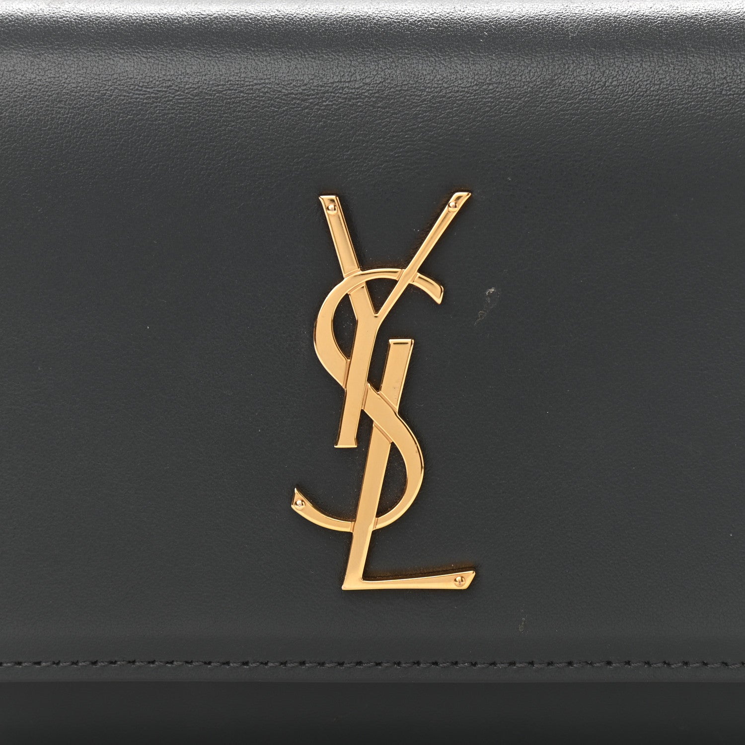 Saint Laurent Smooth Calfskin Monogram Kate Belt Bag Marine 6 of 10