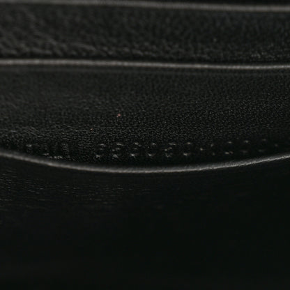 Balenciaga Shiny Calfskin Monochrome Crocodile Embossed Hourglass Chain Bag Black 7 of 15