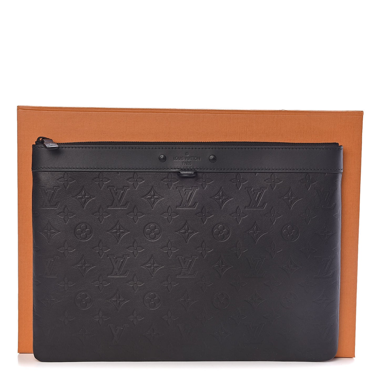 Calfskin Monogram Shadow Discovery Pochette Black