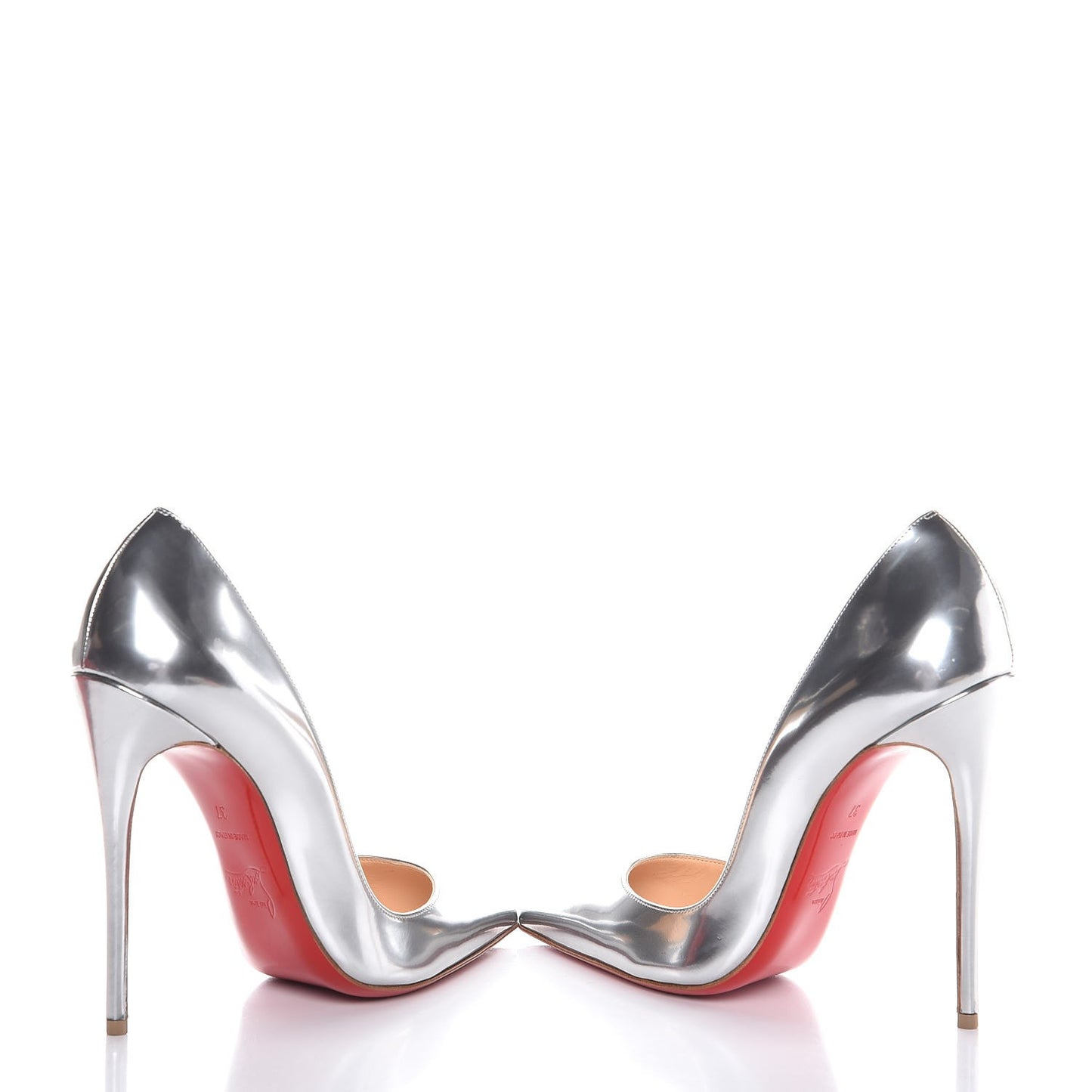Metallic Calfskin So Kate 120 Pumps 37 Silver